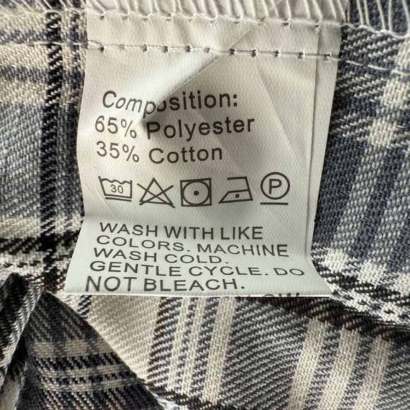 Plaid Button-Up Shirt - Green and Blue - Picture 5 of 5